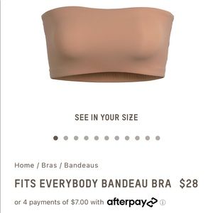 SKIMS FITS EVERYBODY BANDEAU BRA